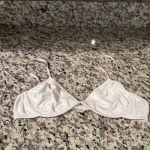 Victoria Secret unlined white V shaped bra (34B) - soft and comfortable!